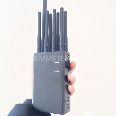 8 Antenler 3G 4G Sinyal Jammer El Lojack WiFi GPS Sinyal Engelleyici Cihazı