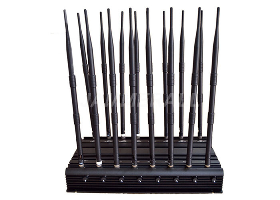 16 Antenler UHF VHF Jammer, Hepsi Bir Arada Cep Telefonu Sinyal Engelleyici