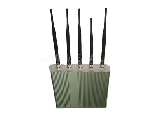 5 Antenler Cep Telefonu Sinyal Jammer Uzaktan Kumanda Ile 3G GSM CDMA DCS Için