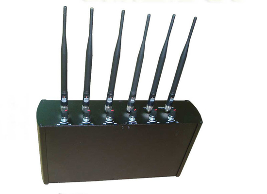 Ayarlanabilir Masaüstü 6 Antenler Cep Telefonu Sinyal Engelleyici GPS L1 WiFi 2.4G Engelleyici