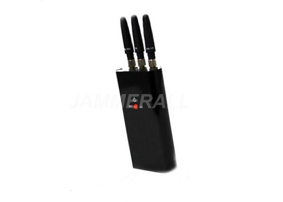 Kalite  3 Antennas Portable Cell Phone Jammer , Mini - Pocket Size Mobile Signal Jammer Fabrika