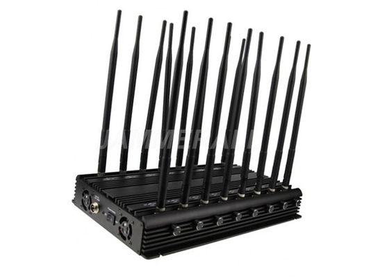 Kalite  16 Antennas UHF VHF Jammer , All - In - One Cell Phone Signal Blocker Fabrika